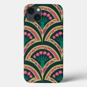 motif vert en forme de coque