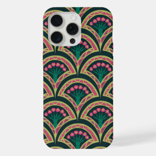 motif vert en forme de coquillage