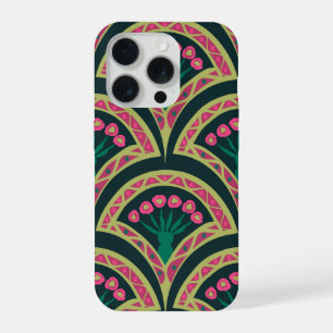 motif vert en forme de coquillage