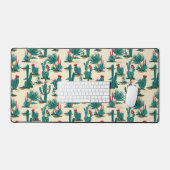 Motif vert et rouge Cactus (Clavier et souris)