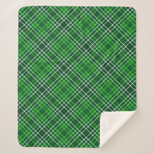 Motif vert-foncé et de Forest Green de plaid (Devant)