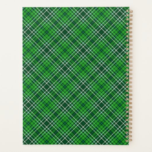 Motif vert foncé et vert forêt (Dos)