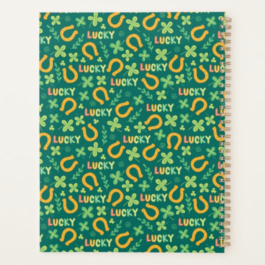 Motif vert irlandais LUCKY (Dos)