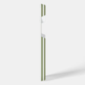 Motif vert olive et blanc cinq bandes (Côté gauche)