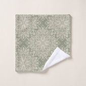 Motif vert Sage (Gant de toilette)