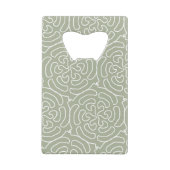 Motif vert sauge moderne monogrammé (Dos)