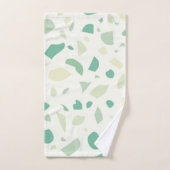 Motif vert terrazzo (Serviette à main)
