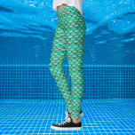 Motif vert turquoise à échelles de sirène<br><div class="desc">Echelles répétitives motif en vert turquoise,  également disponibles en rose et violet. Portez-vous juste pour vous amuser ou confectionnez un superbe costume de sirène.</div>