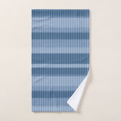 motif vertical rayé bleu (Serviette à main)