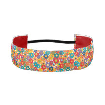 Motif vibrant rétro des années 60 Fleur de pouvoir