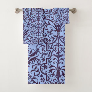 Motif victorien bleu