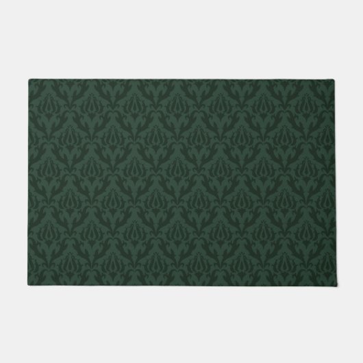 Motif victorien vert - tapis de porte (Devant)