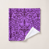 Motif victorien violet (Gant de toilette)
