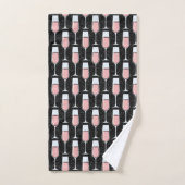 Motif Vin Rosé (Serviette à main)