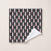Motif Vin Rosé (Gant de toilette)