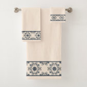 Motif vintage bleu (En situation)