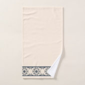 Motif vintage bleu (Serviette à main)