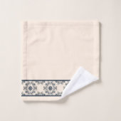 Motif vintage bleu (Gant de toilette)