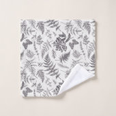 Motif vintage Botany et Papillon (Gant de toilette)