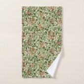 Motif vintage de chèvrefeuille de William Morris (Serviette à main)