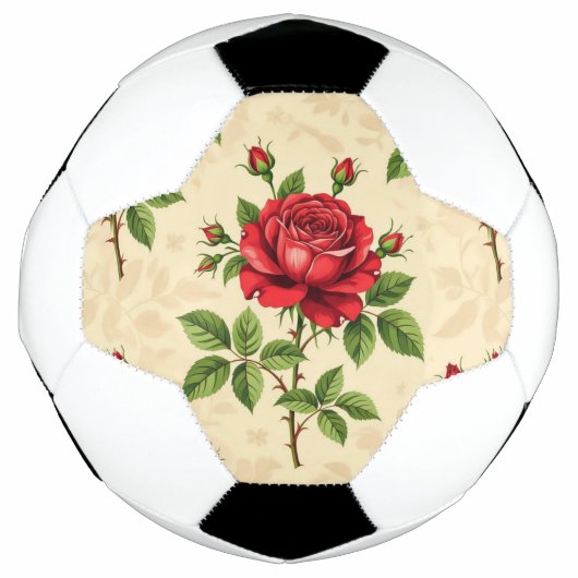 Motif vintage de rose rouge (Devant)