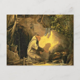 Motif vintage - Hermit - Carte Postale Spitzweg