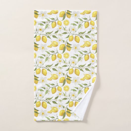 Motif vintage Lemon Tree (Serviette à main)
