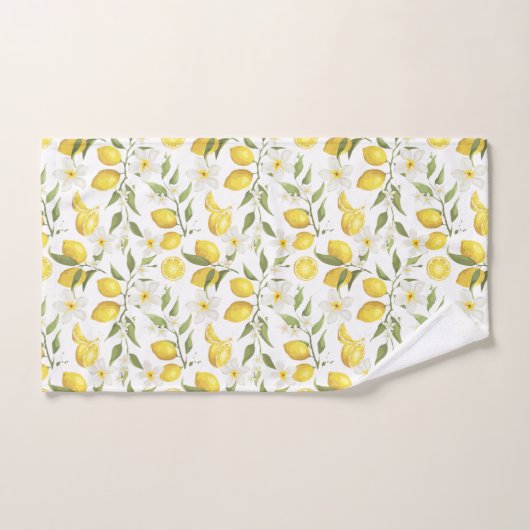 Motif vintage Lemon Tree (Serviette à main)