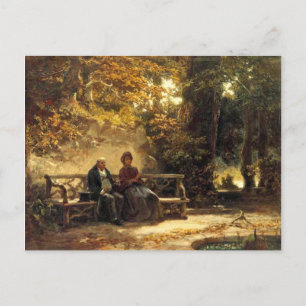 Motif vintage - Repos - Carte Postale Spitzweg
