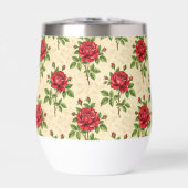 Motif vintage rose rouge (Avant)