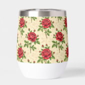 Motif vintage rose rouge (Arrière)