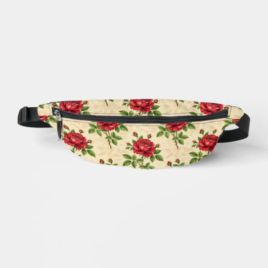 Motif vintage rose rouge (Recto)