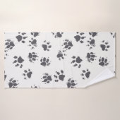 motif vintage sans soudure avec empreintes de patt (Serviette de bain)