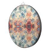 Motif vintage Snowflakes - Cible de flechettes (Devant droit)