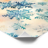 Motif vintage Snowflakes - Poster (Coin)