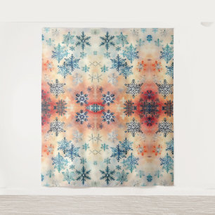 Motif vintage Snowflakes - Tapisserie