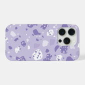 Motif violet abstrait minimal (Verso Horizontal)