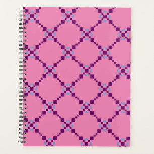 Motif violet pipelé