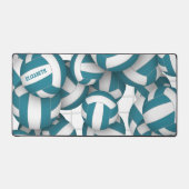 motif volley-ball turquoise avec accent net (Recto)