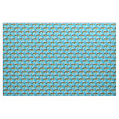 Motif Walleye sur tissu bleu (Yard)