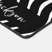 Motif Wavy noir et blanc personnalisé (Coin)