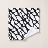 Motif Web gothique noir et blanc (Gant de toilette)