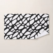 Motif Web gothique noir et blanc (Serviette à main)