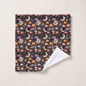 Motif Whimsical Halloween Night Sky (Gant de toilette)