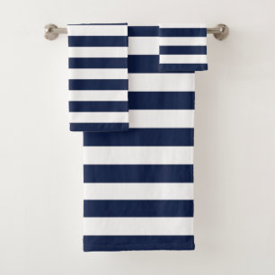 Motif White Navy Blue Stripes {choisissez votre co