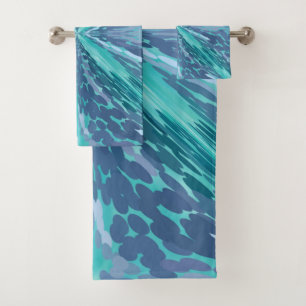 Motif X Turquoise Pointillé