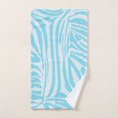 Motif Zèbre Bleu (Serviette à main)