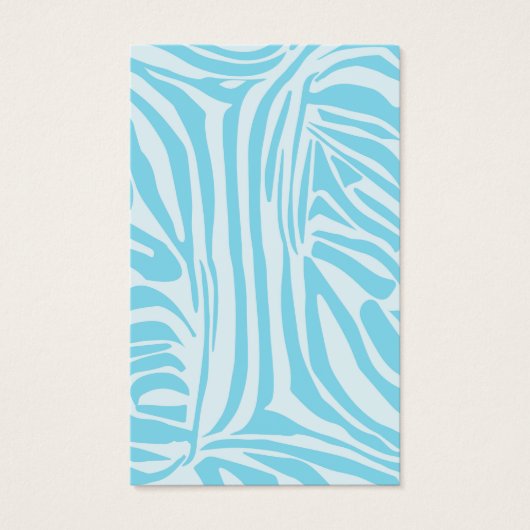 Motif Zèbre Bleu (Devant)