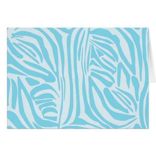 Motif Zèbre Bleu (Devant Horizontal)