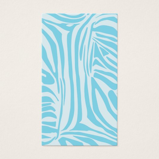Motif Zèbre Bleu (Devant)